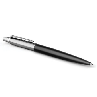 Ручка шариковая PARKER "Jotter Core Bond Street Black CT", корпус черный, хромированные детали, синя