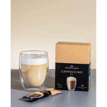 Кофе порционный 3в1 Деловой Стандарт Cappuccino, 18грх10шт/уп