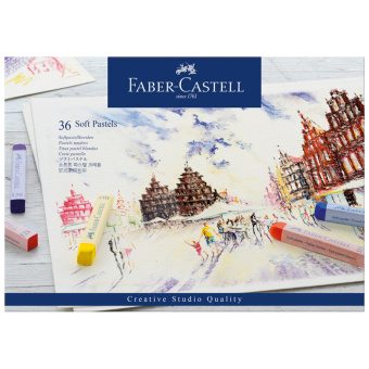 Пастель Faber-Castell "Soft pastels", 36 цветов, картон. упак.