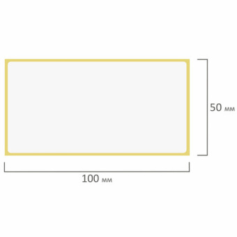 Этикетка ТермоЭко (100×50 мм), 500 этикеток в ролике, светостойкость до 2 месяцев