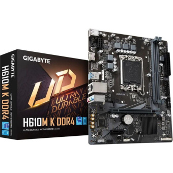 Материнская плата Gigabyte H610M K DDR4, s1700, H610, 2xDDR4-3200, mATX