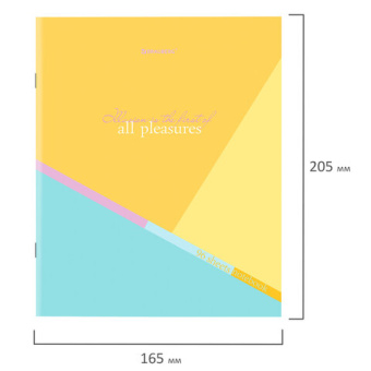 Тетрадь А5 96 л. BRAUBERG скоба, клетка, обложка картон, "Multicolor" (микс в спайке), 404436