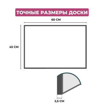 Доска с поверхностью из мягкого ДВП 45х60 см Attache Economy Softboard