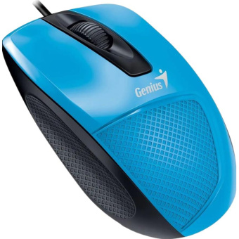 Мышь компьютерная Genius DX-150X, USB, 1000 DPI,кабель 1.5 м., синий