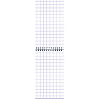 Блокнот на спирали 101х170 80л. ATTACHE клетка, однот.пласт обл.