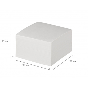 Блок для записей Attache запасной 90x90x50 мм белый (плотность 65 г/кв.м)