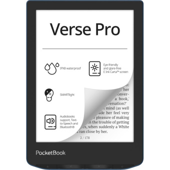 Книга электронная PocketBook 634 Verse Pro Azure (PB634-A-WW)