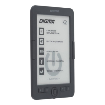 Книга электронная E-book Digma K2 d.gry