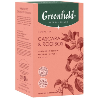 Чай Greenfield Natural Tisane Cascara & Rooibos травяной, 20пак