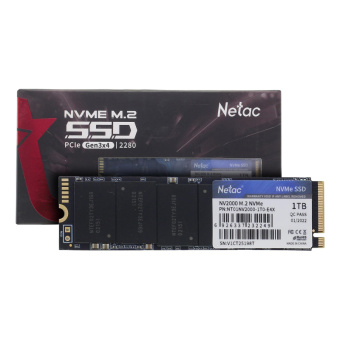 SSD накопитель Netac NV2000 PCIe 3 x4 M.2 2280 NVMe (NT01NV2000-1T0-E4X)