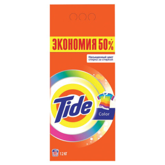 Стиральный порошок автомат 12 кг TIDE (Тайд) "Color", 8001841053356