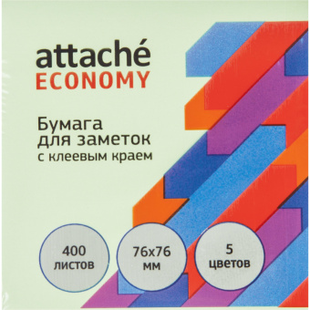 Стикеры Attache Economy 76х76 мм (1 блок, 400 листов)