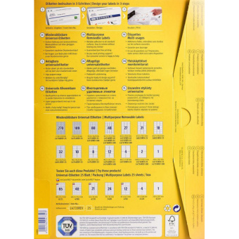 Самокл. этикетки L4732REV-25Удаляемые,35.6х16.9мм,IJ+L+K+CL,2000шт/уп