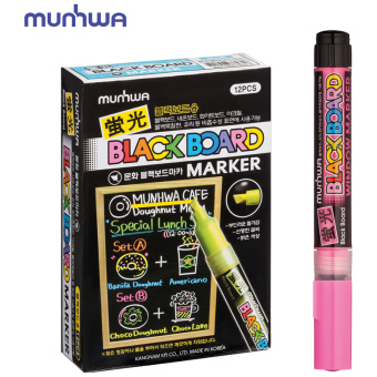 Маркер меловой MunHwa "Black Board Marker" розовый, 3мм, водная основа