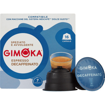 Кофе в капсулах для кофемашин Gimoka Dolce Gusto Espresso Soave (16 штук в упаковке)