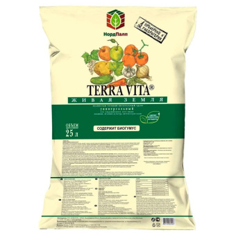 Грунт универсальный Terra Vita Живая Земля 25 л