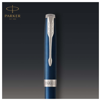 Ручка шариковая Parker "Sonnet Subtle Blue CT" черная, 1,0мм, поворот., подарочная упаковка